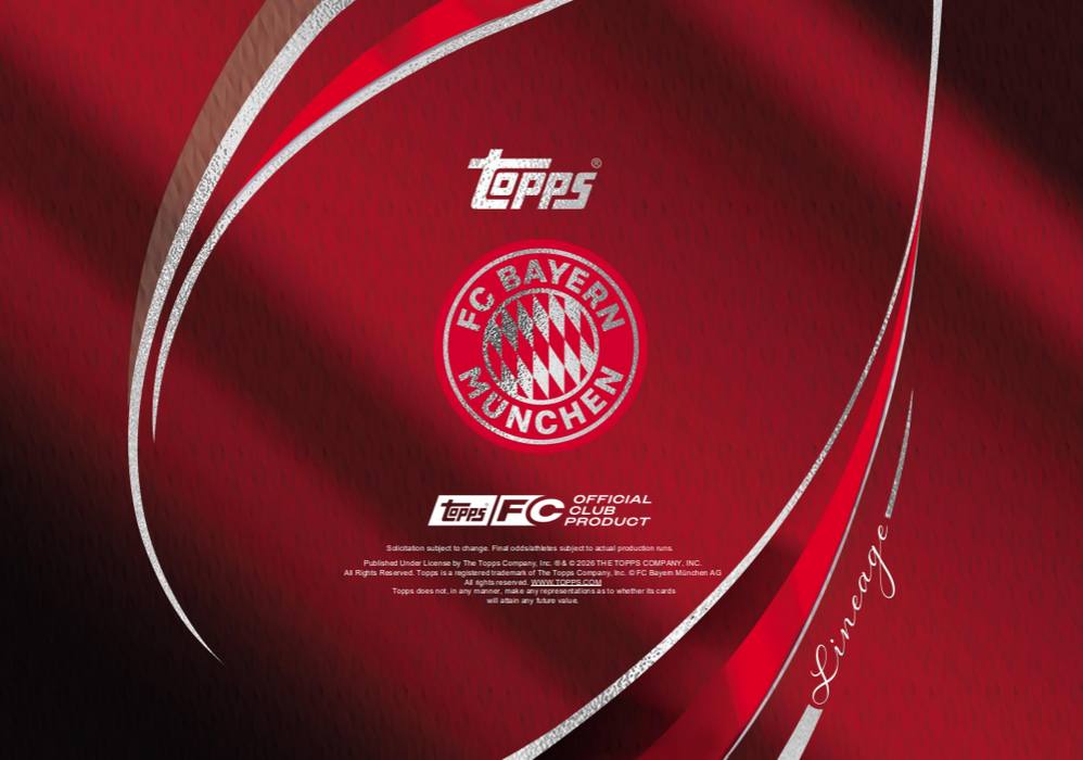 2025-26 Topps Bayern Munich Lineage Hobby Box (Pre-Order: May 25)