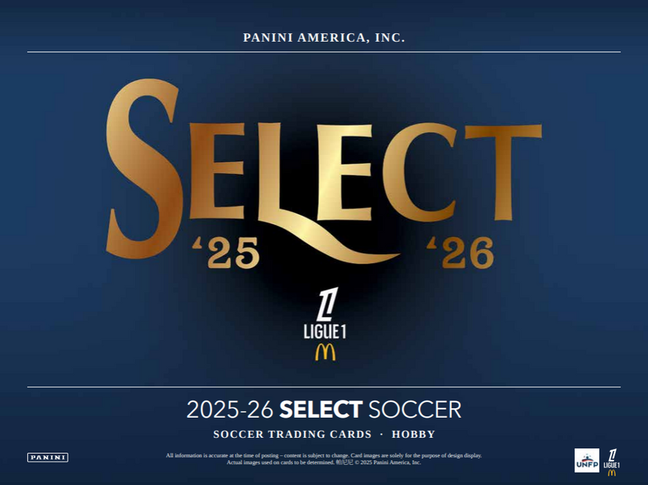 2025-26 Panini Select Ligue 1 Soccer H2 Hobby Box (Pre-Order: June 6)