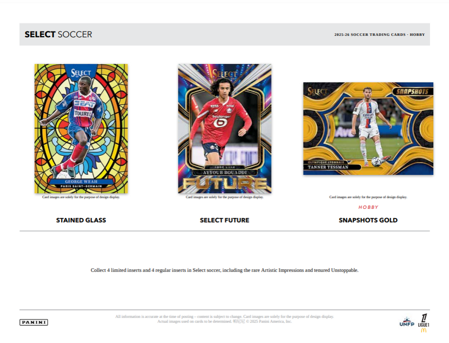 2025-26 Panini Select Ligue 1 Soccer H2 Hobby Box (Pre-Order: June 6)