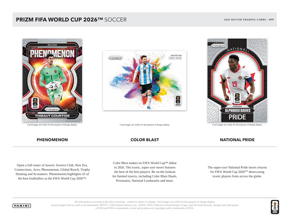 2026 Panini Prizm World Cup Soccer Mega Box (Pre-Order: June 18)