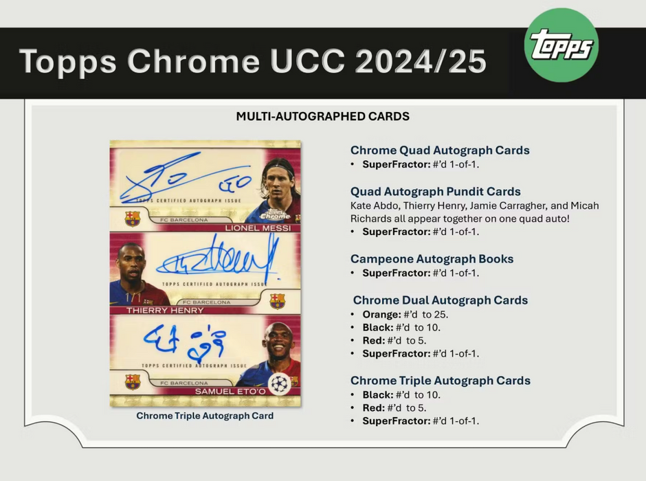 2025-26 Topps Chrome UEFA Club Competitions Breaker's Delight Box