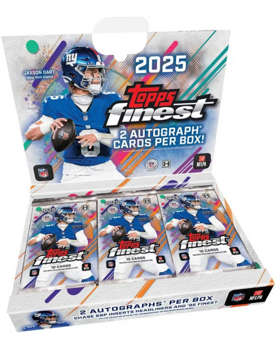 2025 Topps Finest NFL Football Hobby Box