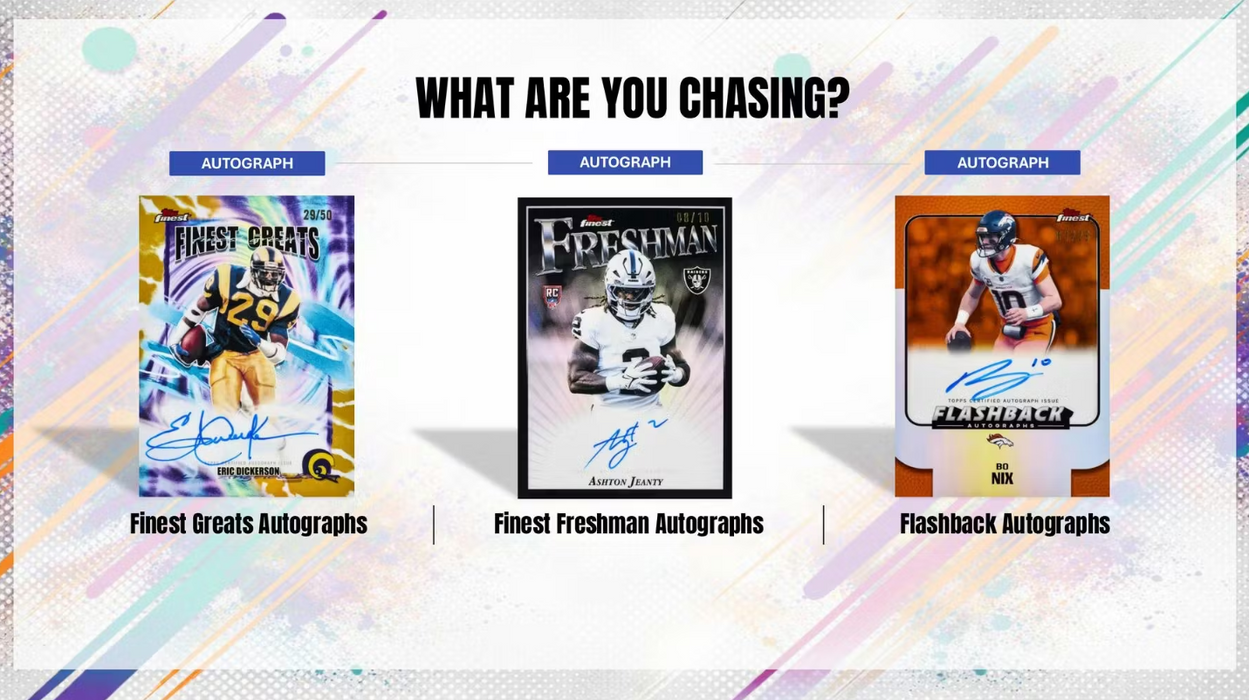 2025 Topps Finest NFL Football Hobby Box
