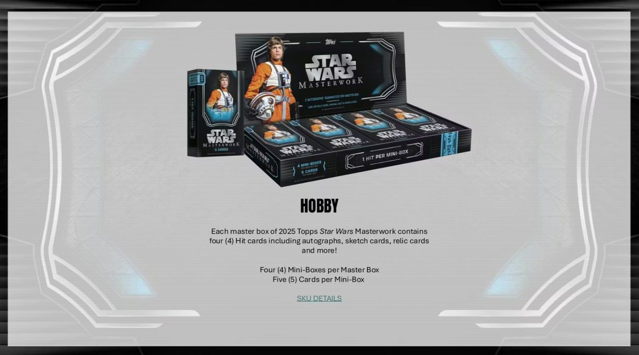 2025 Topps Star Wars Masterwork Hobby Box (Pre-Order: June 3)