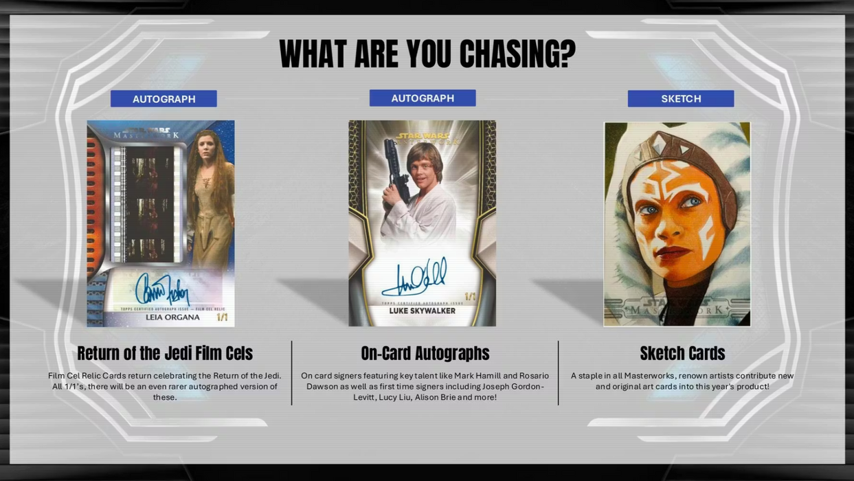 2025 Topps Star Wars Masterwork Hobby Box (Pre-Order: June 3)