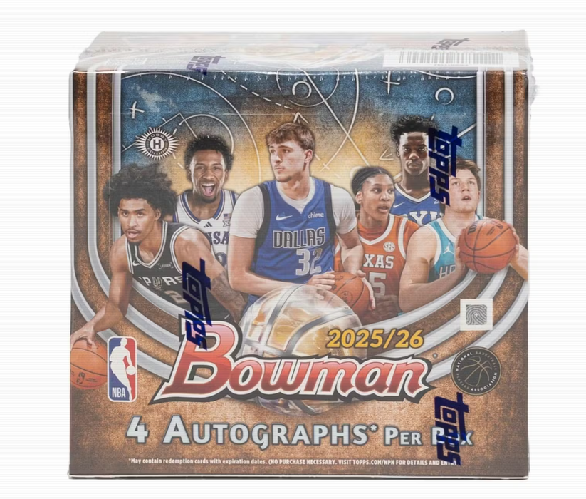 2025-26 Topps Bowman Basketball Hobby Jumbo Box