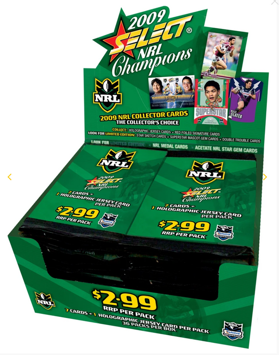 2009 Select NRL Champions Collector Cards Sealed Hobby Box