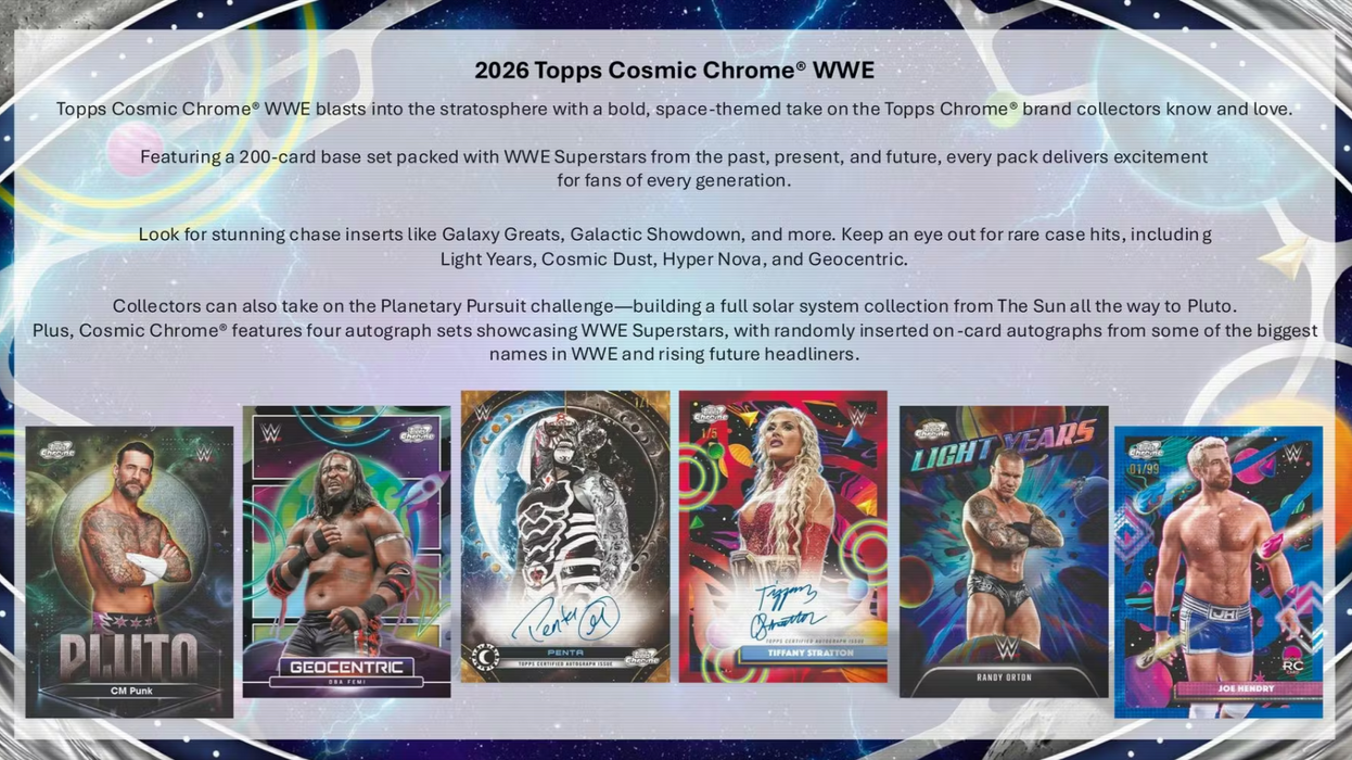 2026 Topps Cosmic Chrome WWE Wrestling Hobby Box