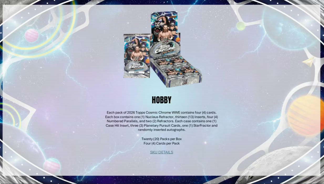 2026 Topps Cosmic Chrome WWE Wrestling Hobby Box