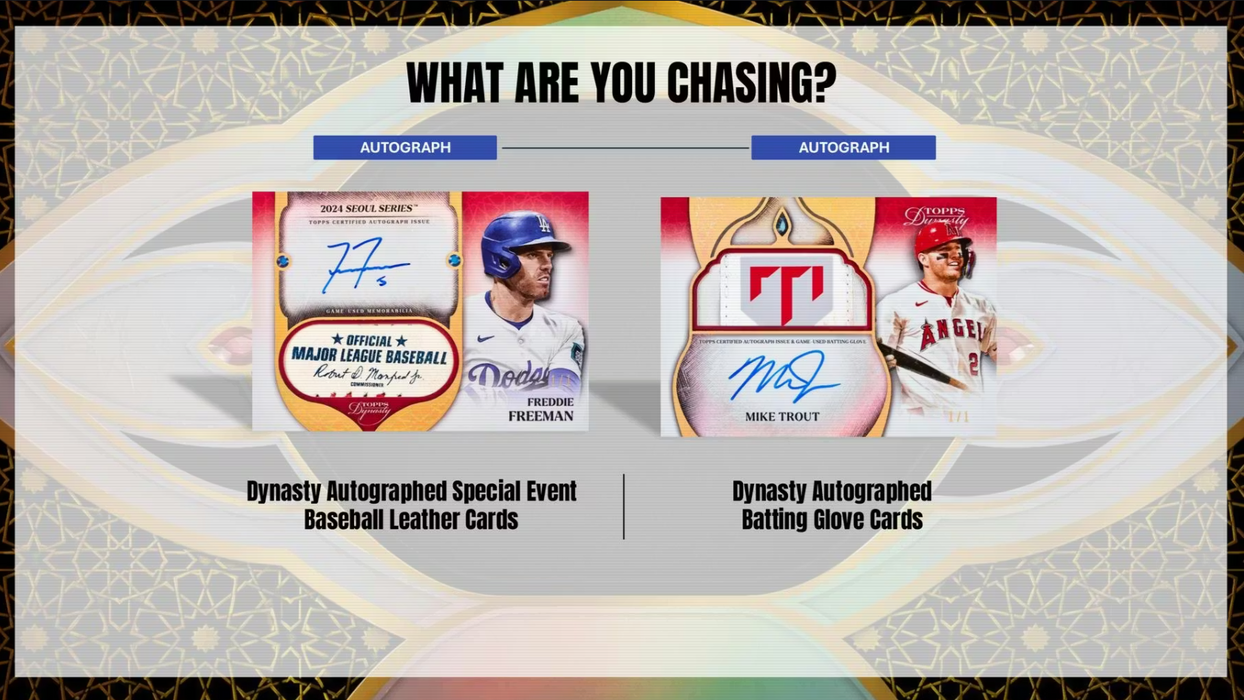 2025 Topps Dynasty Baseball Hobby Box (Pre-Order: June 17)
