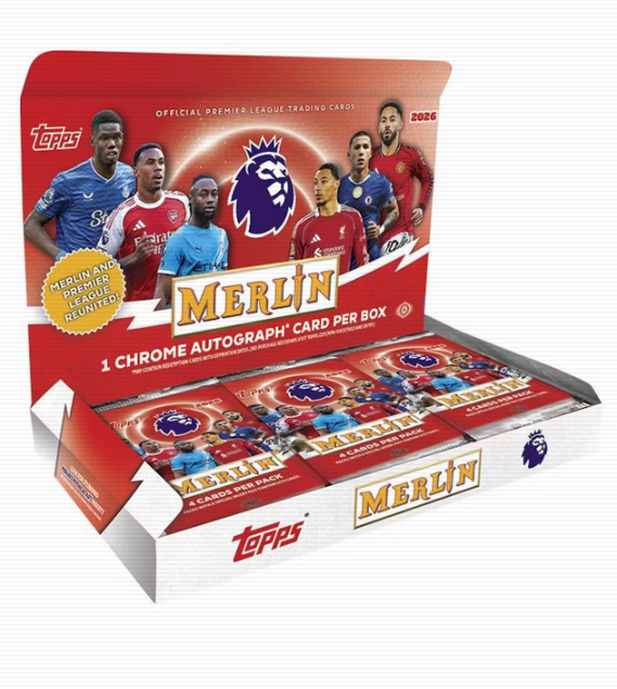 2026 Topps Merlin Premier League EPL Soccer Hobby Box (Pre-Order: June 11)