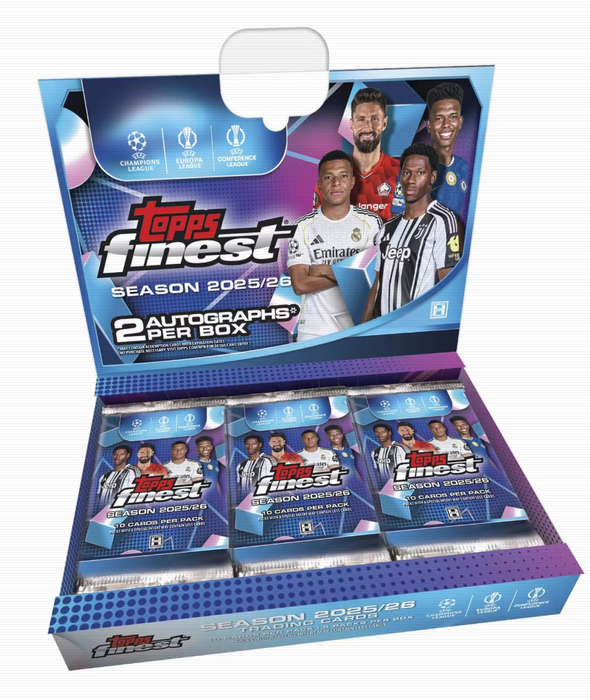 2025-26 Topps UEFA Club Competitions Finest Soccer Hobby Box (Pre-Order: June 25)