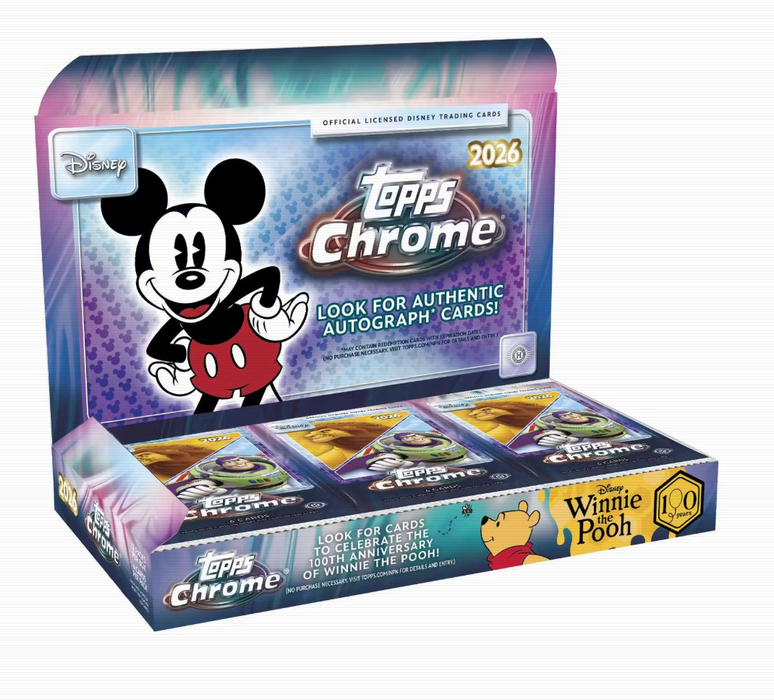 2026 Topps Chrome Disney Hobby Box (Pre-Order: June 17)