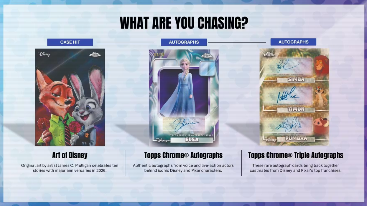 2026 Topps Chrome Disney Mega Box (Pre-Order: June 17)