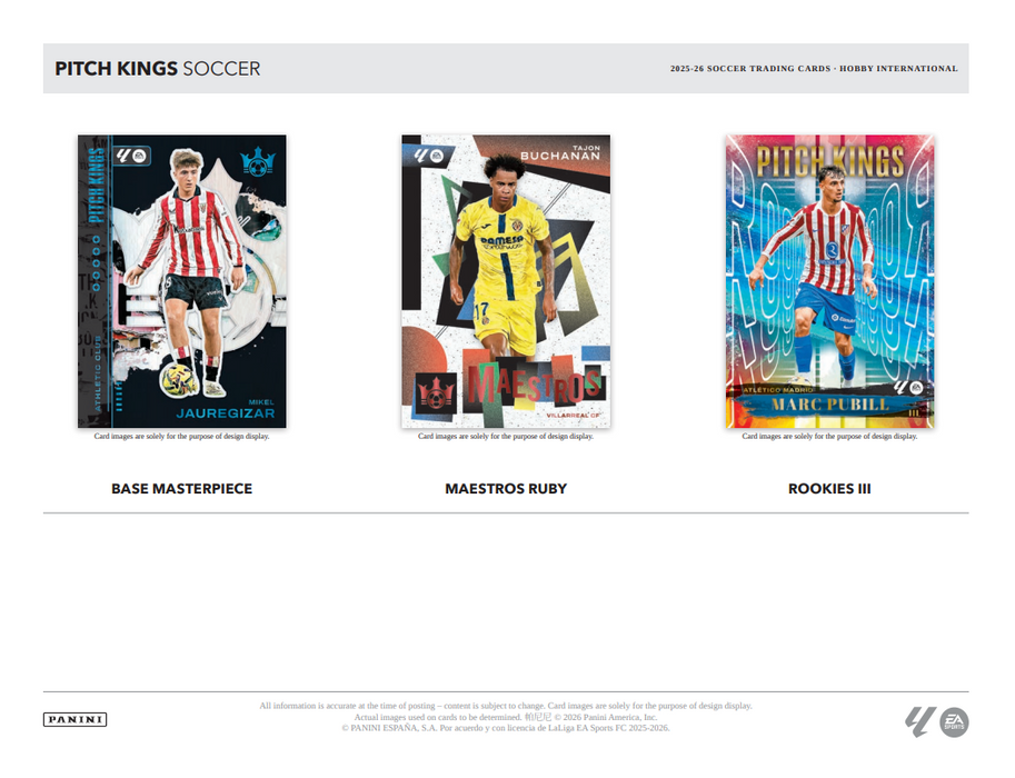 2025/26 Panini Pitch Kings Soccer Hobby International Box (Pre-Order: June 26)