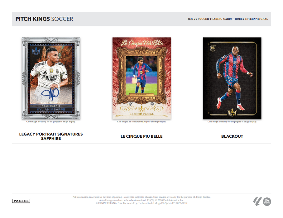 2025/26 Panini Pitch Kings Soccer Hobby International Box (Pre-Order: June 26)