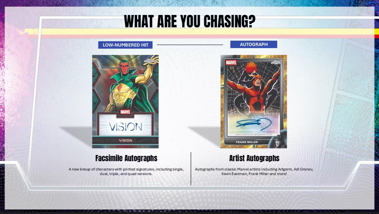 2026 Topps Chrome Marvel Comics Mega Box (Pre-Order: July 8)