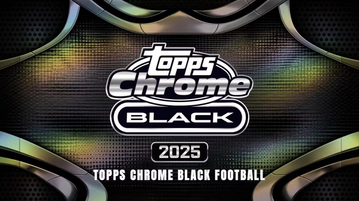 2025 Topps Chrome Black Football NFL Hobby Box (Pre-Order: July 9)