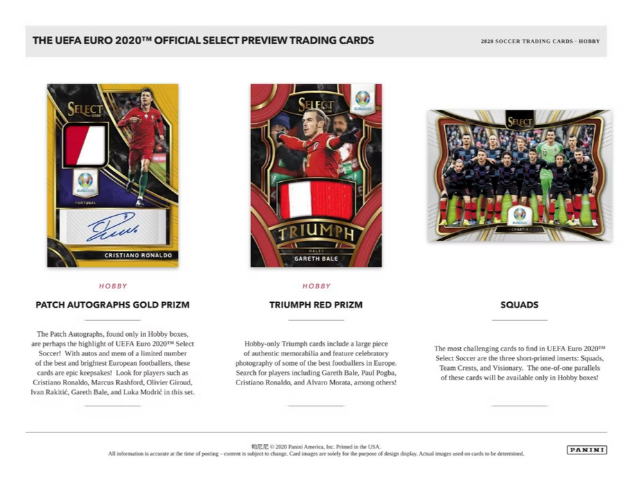 2019-20 Panini Select UEFA Euro Soccer Hobby Box