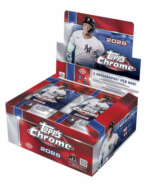 2026 Topps Chrome Baseball Hobby Jumbo Box (Pre-Order: July 22)
