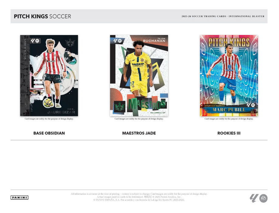 2025-26 Panini Pitch Kings Soccer International Blaster Box (Pre-Order: July 9)