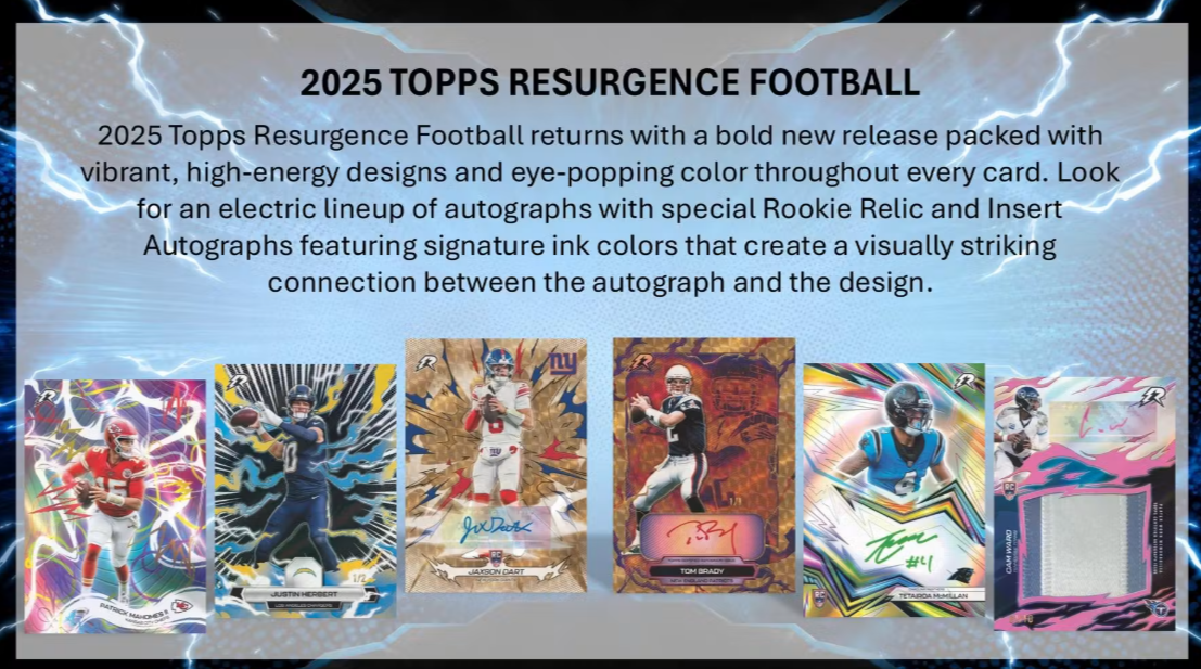 2025 Topps Resurgence Football NFL Delight Box (Pre-Order: July 31)