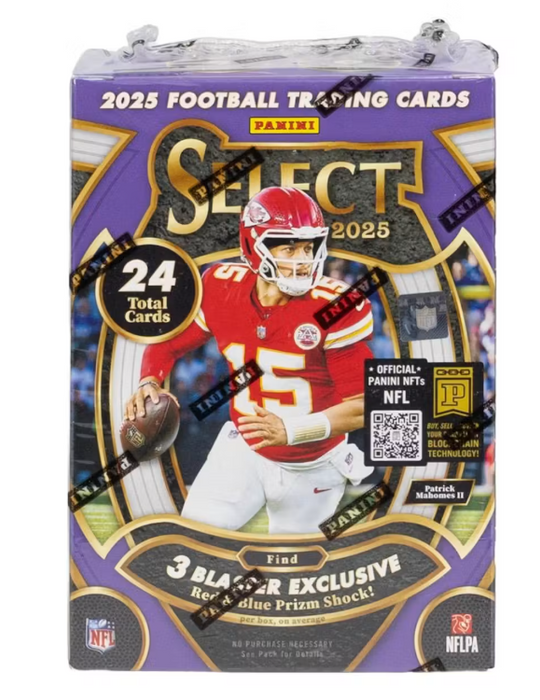 2025 Panini Select NFL Football Blaster Box (Red & Blue Prizms!)