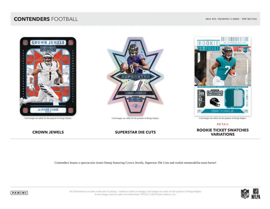 2024 Panini Contenders NFL Football 24-Pack Retail Box