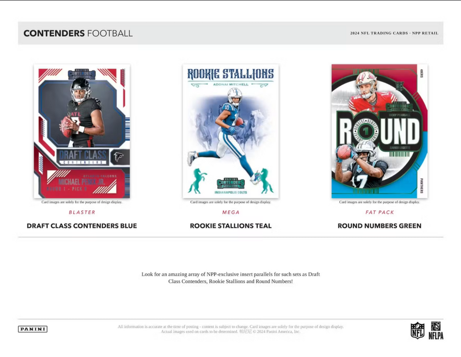2024 Panini Contenders NFL Football 24-Pack Retail Box