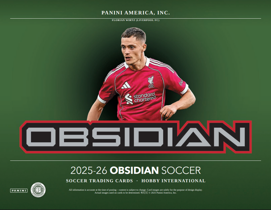 2025-26 Panini Obsidian Soccer Hobby International Box (Pre-Order: August 1)