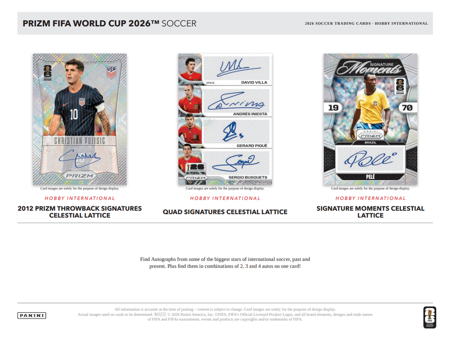 2026 Panini Prizm World Cup Soccer Hobby International Box (Pre-Order: July 25)
