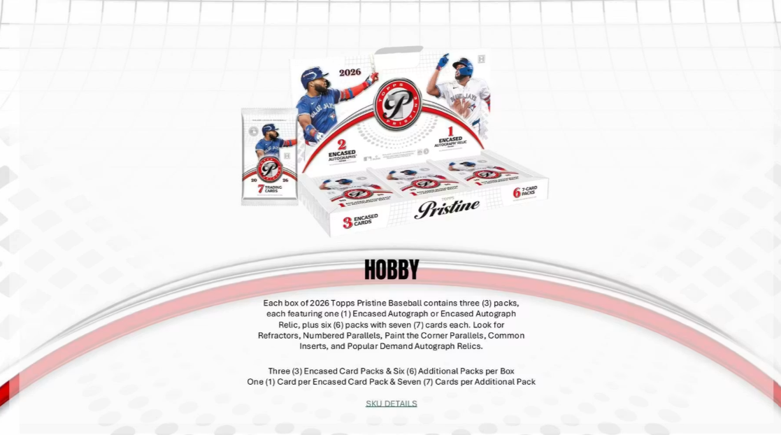 2026 Topps Pristine Baseball Hobby Box (Pre-Order: August 19)