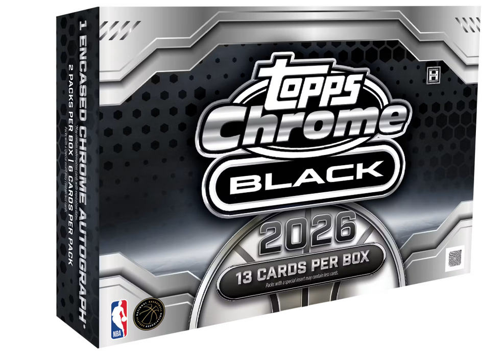 2025-26 Topps Chrome Black Basketball Hobby Box (Pre-Order: August 27)