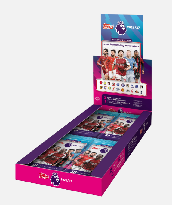 2026-27 Topps Flagship Premier League EPL Soccer Hobby Box (Pre-Order: September 17)