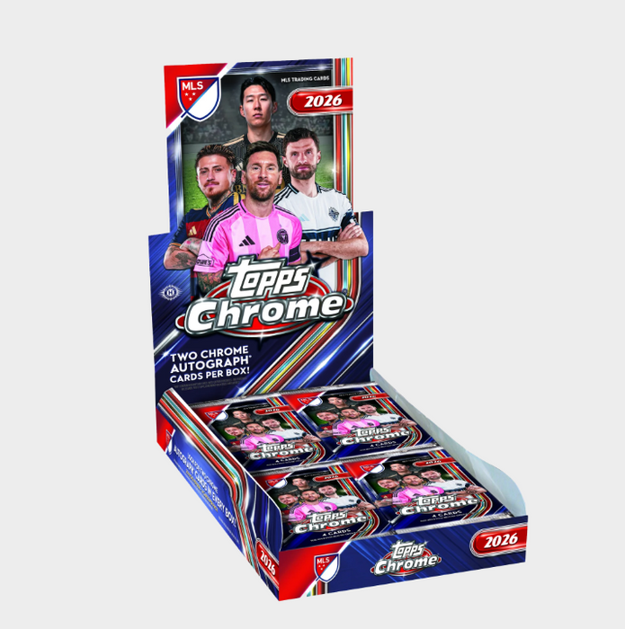 2026 Topps Chrome Major League Soccer MLS Hobby Box (Pre-Order: September 10)