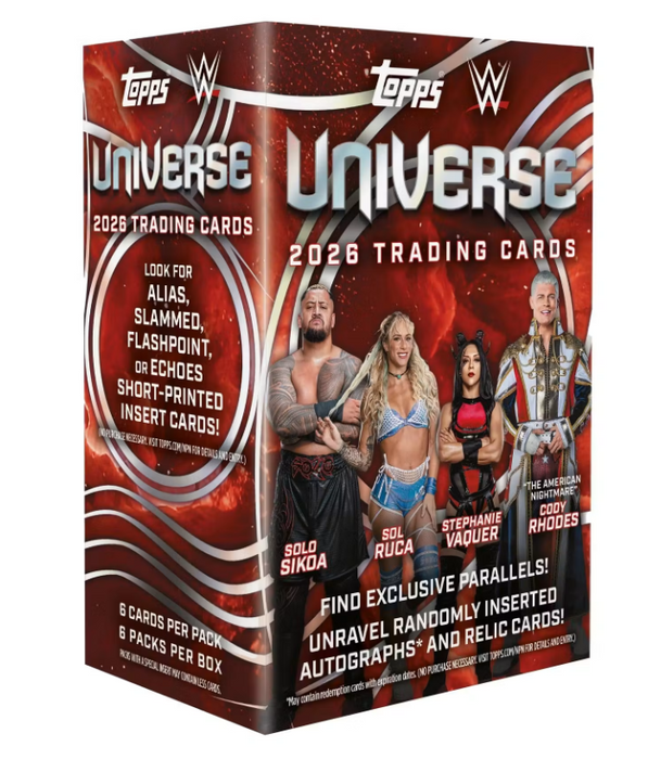 2026 Topps Universe WWE Wrestling Value Blaster Box (Pre-Order: September 11)