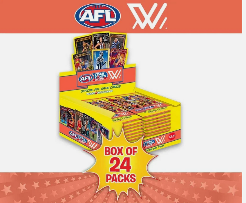 2026 AFLW TeamCoach Footy Trading Cards Box