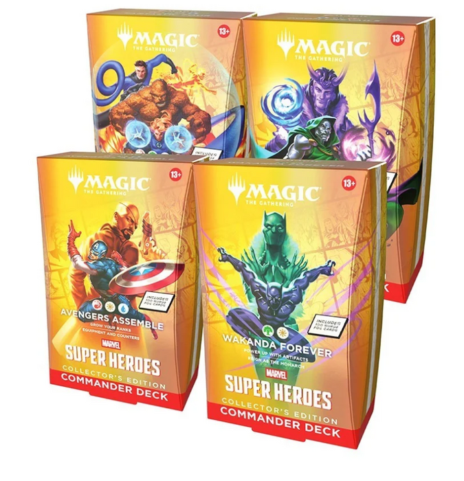 Magic The Gathering: Marvel Super Heroes - Collector Commander Decks (Display set of 4)