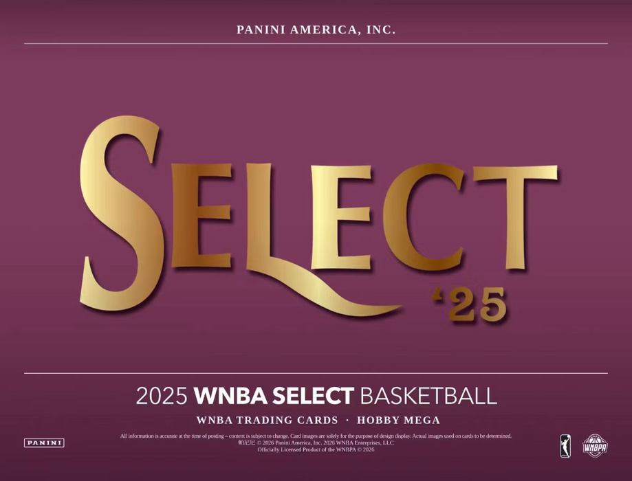 2025 Panini Select WNBA Basketball Mega Hobby Box