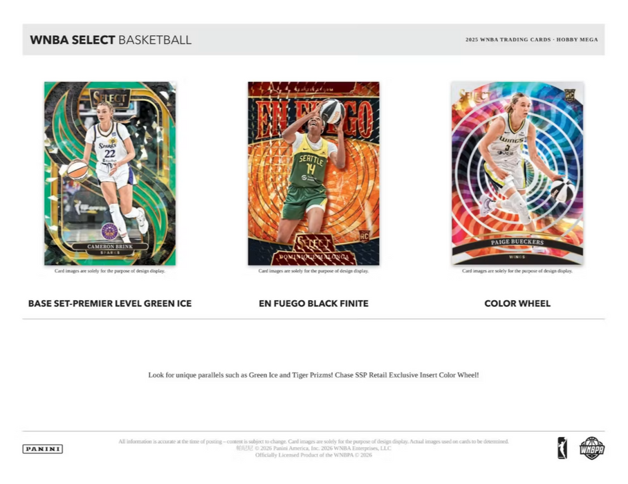 2025 Panini Select WNBA Basketball Mega Hobby Box