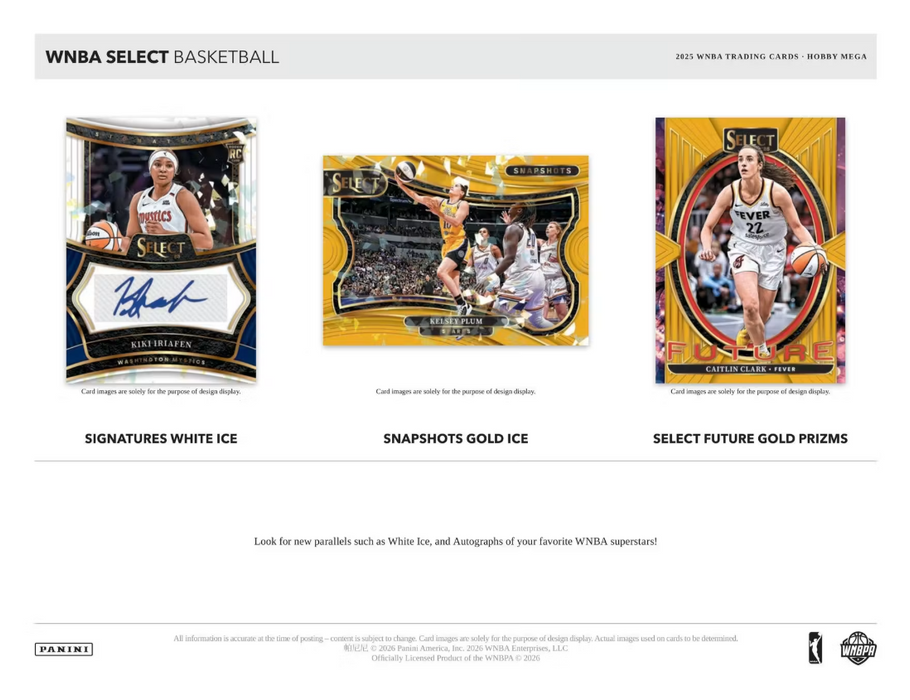 2025 Panini Select WNBA Basketball Mega Hobby Box