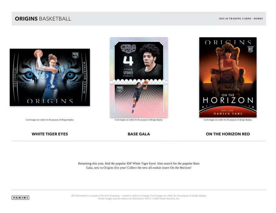 2025-26 Panini Origins Basketball Hobby Box