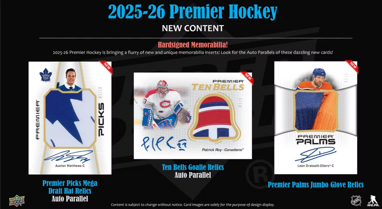 2025-26 Upper Deck Premier Hockey Hobby Box