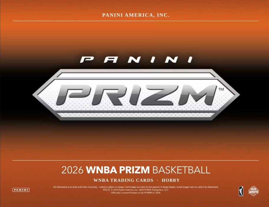 2026 Panini Prizm WNBA Basketball Hobby Box (Pre-Order: October 1)