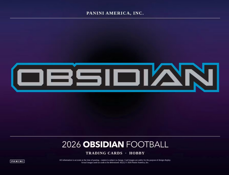2026 Panini Obsidian Football NFL Hobby Box (Pre-Order: October 22)
