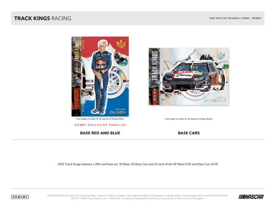 2026 Panini Track Kings NASCAR Racing Hobby Box (Pre-Order: October 10)