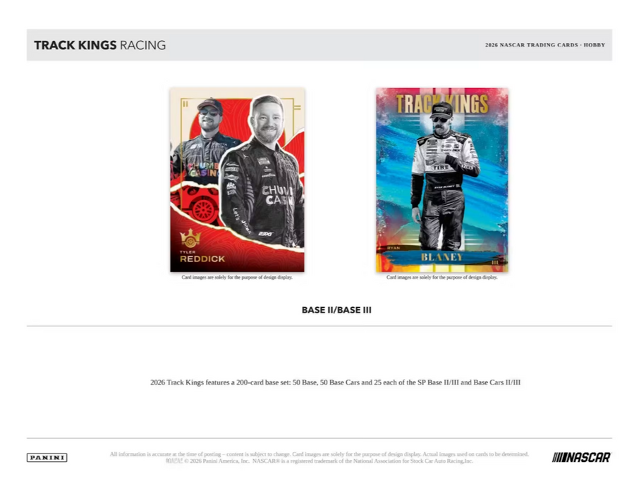 2026 Panini Track Kings NASCAR Racing Hobby Box (Pre-Order: October 10)