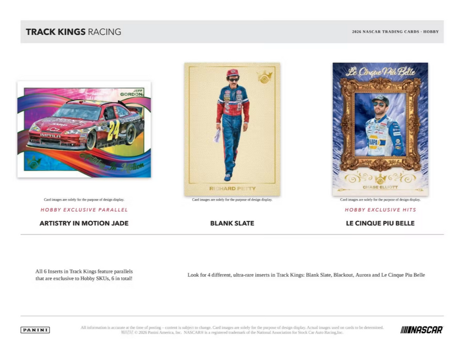 2026 Panini Track Kings NASCAR Racing Hobby Box (Pre-Order: October 10)