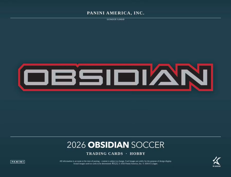 2026 Panini Obsidian K League Soccer Hobby Box (Pre-Order: October 1)