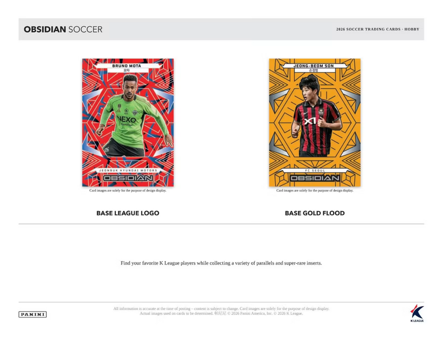 2026 Panini Obsidian K League Soccer Hobby Box (Pre-Order: October 1)